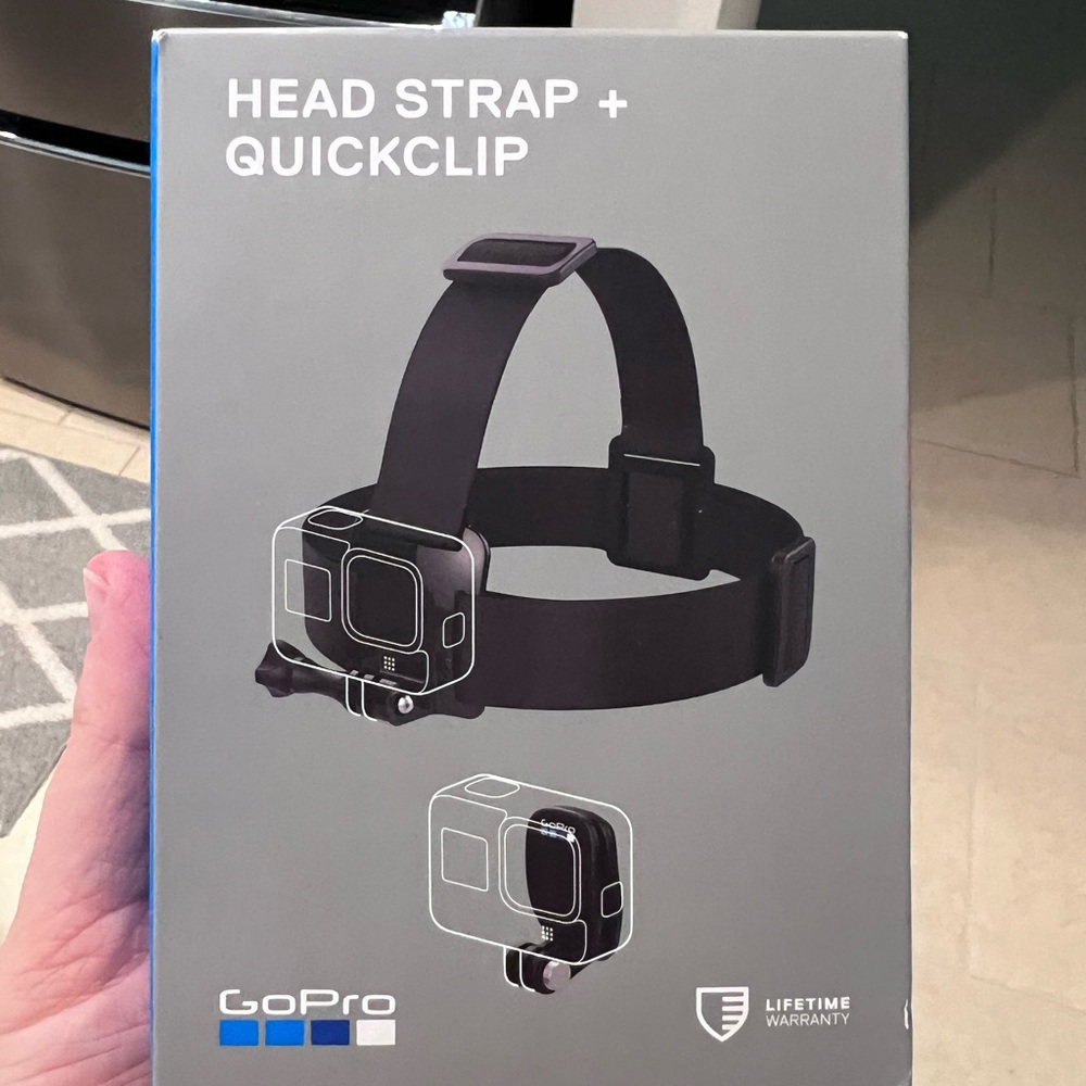GoPro Head Strap and QuickClip Camera Mount